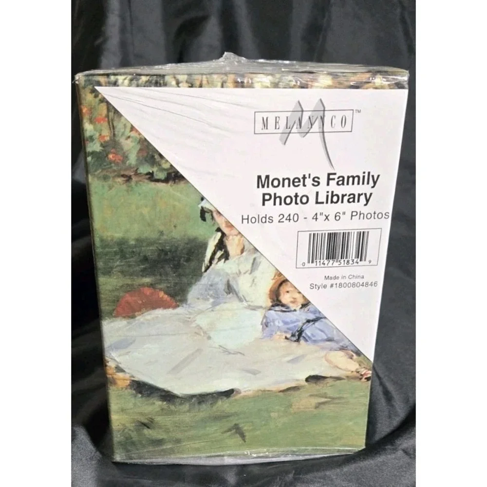VTG Photo Library Set‎ Each Book Holds 80 4X6 Photos Claude Monet Family Art